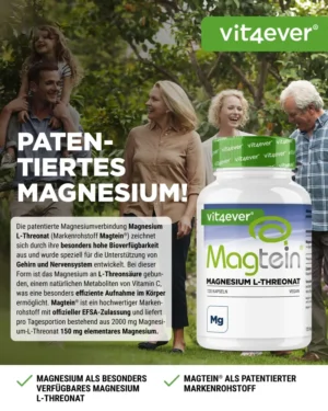 Magnesium - Magtein - L-Threonate, 120 Kapseln – Bild 6